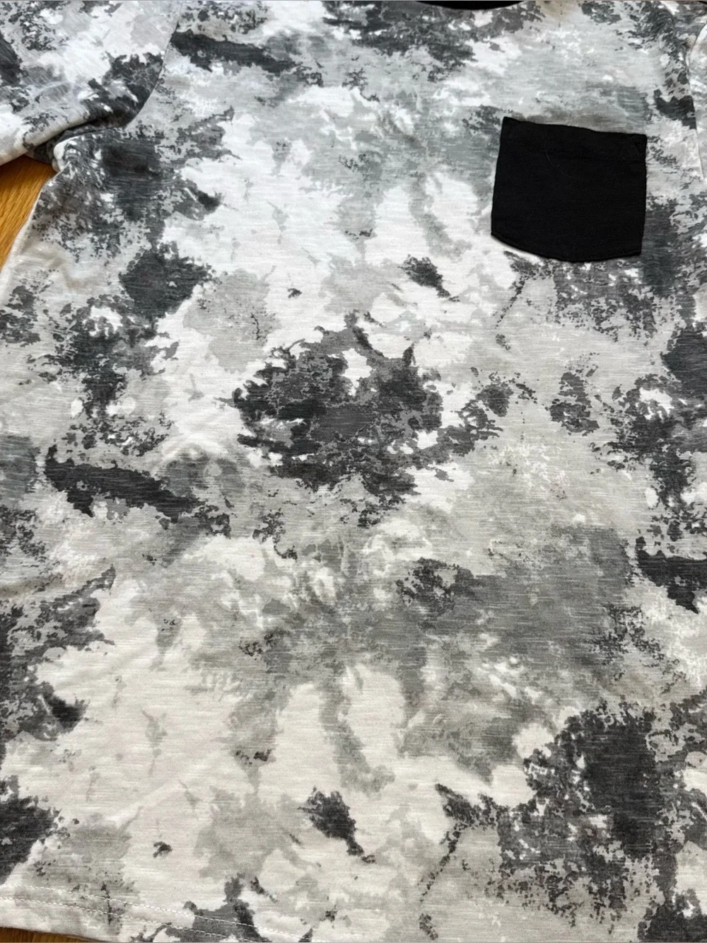 4/$25 Wonder Nation Tie Dye T-Shirt Big Boys Size XXL 18 Black White Crewneck